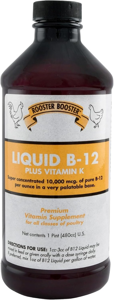 Rooster Booster B-12 Υγρό, 16-Ounce