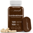 LongLifeNutri Lumbrokinase Supplement 100mg – Maximum Activity Per Serving, 120 Vegetarian Capsules, 2-Month Supply, Natural Enzyme Supplement for Circulatory Health, Lab Tested, Made in USA