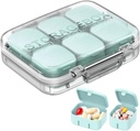 Pill Organizer SOFISO 4/6 Grid Free Assembly Travel Medicine Organizer 10 Day Pill Organizer Φορητό κουτί χάπι Αδιάβροχη θήκη χάπι Καθημερινή περίπτωση φαρμακευτικής αγωγής για βιταμίνες, ιχθυέλαια, συμπληρώματα