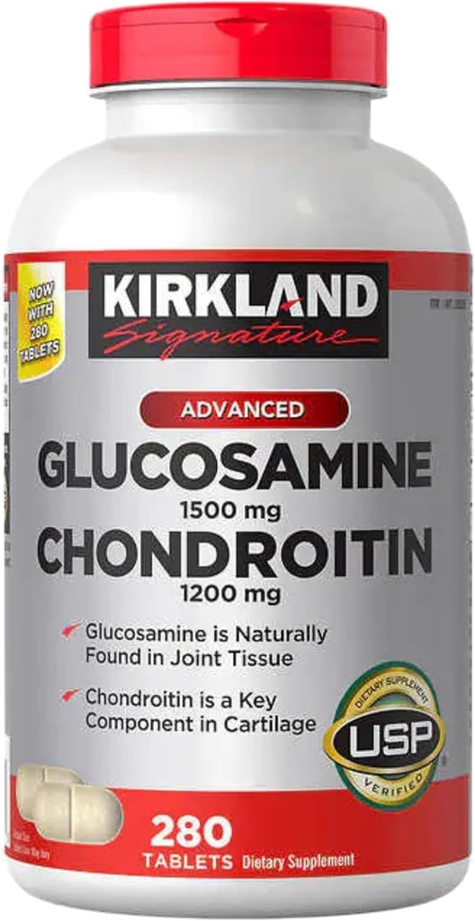 Kirkland Signature Glucosamine & Chondroitin, 280 Tablets