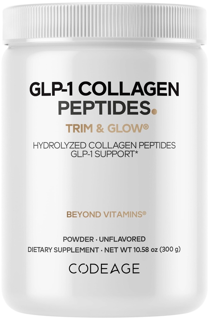 Συμπληρώματα σκόνης GLP-1 Collagen - Nextida GC Collagen Peptides - Υποστήριξη GLP 1 - Υδρολυμένο, Grass-Fed, Τύπος I & III, Αγεύση - Μη-GMO, Χωρίς Γλουτένη, Γαλακτοκομικά Χωρίς - 10.58 Oz