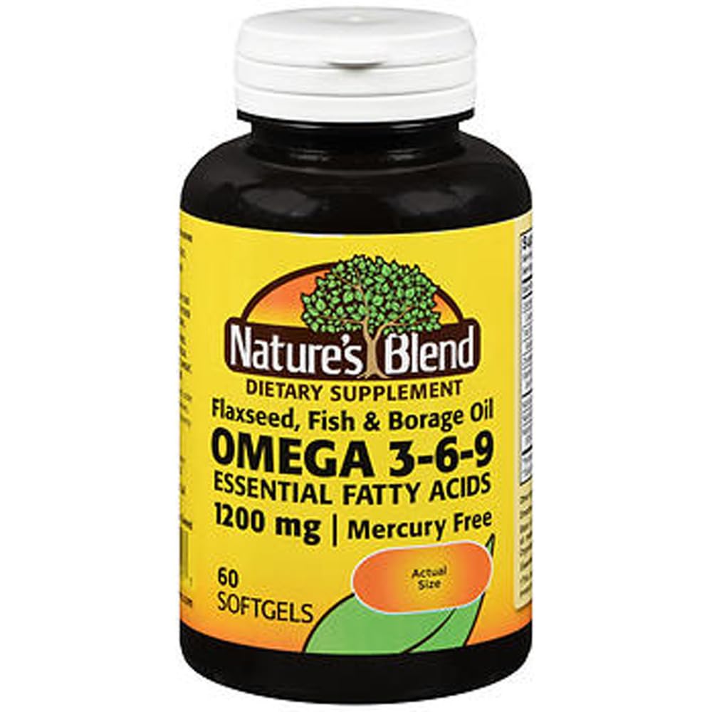 Μείγμα της φύσης Ωμέγα-3-6-9 1200mg Softgels 60 Ct