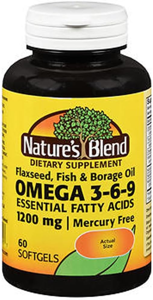 Μείγμα της φύσης Ωμέγα-3-6-9 1200mg Softgels 60 Ct