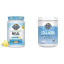 Garden of Life Vegan Protein Powder - Ακατέργαστη οργανική αντικατάσταση γεύματος Shakes - Βανίλια - Pea Protein & Grass Fed Collagen Peptides Peptides Powder – Unflavored Collagegen Powder for Women Ανδρικό δέρμα νύχια