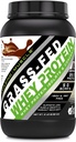Amazing Muscle Grass-Fed Whey Protein Supplement | 25 G per Serving | Cookies & Cream Flavor | 2 Lb (0.90 Kg) | Non-GMO | Gluten-Free | Made in USA