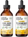 Άγρια & οργανικά Uric Acid Καθαρίστε Βάμμα 4 fl oz & Turmeric Βάμμα 4 fl oz