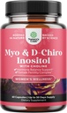 Myo-Inositol & D-Chiro Inositol συμπλήρωμα για τις γυναίκες - Choline συμπλήρωμα του Ρυθμιζόμενου Εμμηνορροϊκού Κύκλου, Γονιμότητας & Ορμονικής Ισορροπίας - Γυναικεία Καψάκια Ισορροπίας με Myo & D-Chiro - 60 Caps