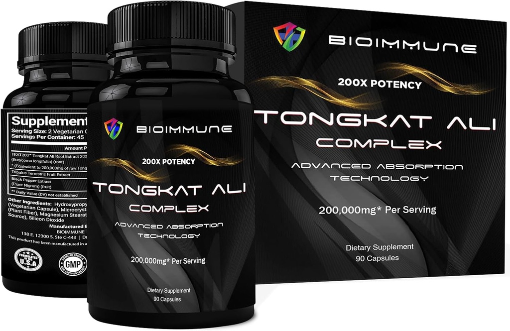 Longjack Tongkat Ali Extract Κάψουλες 200x Δύναμη 