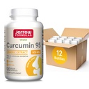 Jarrow Formulas Curcumin 95 500 mg, εκχύλισμα κουρκουμίνης Turmeric για αντιοξειδωτική υποστήριξη, συμπλήρωμα διατροφής οστών και κοινής υποστήριξης,120 κάψουλες λαχανικών,Μέχρι 120 σέρβις, συσκευασία των 12