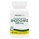 NaturesPlus Shot-O-B12 5000 mcg - 30 δισκία παρατεταμένης αποδέσμευσης, πακέτο των 2 - Υποστηρίζει την παραγωγή ενέργειας & Mood - χορτοφάγους, χωρίς γλουτένη - 60 Σύνολο Σερβίρει