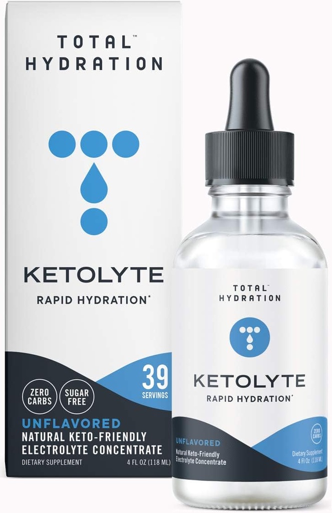 Ketolyte Rapid Hydration (Unflavored) Κετο-Φιλικοί ηλεκτρολύτες σταγόνες χωρίς θερμίδες Χωρίς ζάχαρη, φυσικό ηλεκτρολύτη συμπλήρωμα με μαγνήσιο (39 εξυπηρετούν)