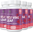 Red Vine Leaf Extract 1400mg & Horse Chestnut Extract 100mg Συμπλήρωμα για Πόδι, Vein, Κυκλοφορία, Καρδιά, Δέρμα (60 Κάψουλες - 4 Φιάλη)