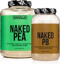 NAKED χωρίς πρωτεΐνες γαλακτοπαραγωγής: 5LB Vanilla Pea και 2LB PB