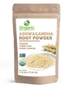 Βιολογική σκόνη ρίζας Ashwagandha - 1.10 lbs (17.64 oz) 