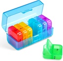 Zoksi Weekly Pill Organizer 2 φορές την ημέρα, μπλε 7 ημέρες Am Pm Pill Box, καθημερινή Am Pm Pill Organizer 7 ημέρα, Φορητή περίπτωση χάπια βιταμίνης, εβδομαδιαίο κουτί χάπια για τα ιχθυέλαια, βιταμίνη, συμπλήρωμα