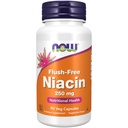 NOW Συμπληρώματα Τροφίμων, Νιασίνη (Vitamin B-3) 250 mg, Χωρίς Φλος, Διατροφική Υγεία, 90 κάψουλες Veg