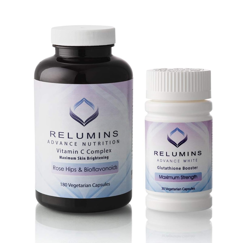 Relumins Advanced Vitamin C MAX Complex και Glutathion Booster Κάψουλες υποστήριξης θρεπτικών συστατικών - Ultimate Booster Set