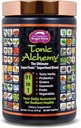 Dragon Herbs Tonic Alchemy Superfood Greens Powder with 91 Ingredients: Tonic Herbs, Ashwagandha, Mushrooms, Probiotics, Super Greens, Seaweeds, Fruits, Vegetables, Spirulina - 30 Servings