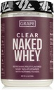 NAKED nutrition Clear Naked Whey Isolate Protein Powder, Grape Flavor, Iso Protein Powder, No Gmos Or Artificial Sweeteners, Gluten-Free, Soy-Free - 28 Servings