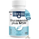 FREEDA Glucosamine MSM – Vegan Κοινή ευελιξία και κινητικότητα συμπλήρωμα – χορτοφαγική γλυκοσαμίνη χωρίς κέλυφος – Υποστηρίζει κοινή λειτουργία – τρίτο μέρος δοκιμαστεί – (250 κάψουλες)
