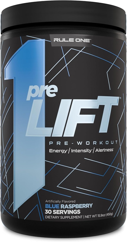 Κανόνας 1 πριν από την άσκηση, 6g Citrulline, 3,2g Beta Alanine, 3 Caffeine Πηγές + 20 άλλοι για την ενέργεια, εγρήγορση, και αντοχή (30 εξυπηρετούν, Blue Raspberry)