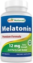 Best Naturals Μελατονίνη 12 mg (1 Χρόνος Προμήθειας) - Drug-Free Nighttime Sleep Aid - Μελατονίνη για τον ύπνο και την χαλάρωση, 365 Count (365 Count (Pack of 1))