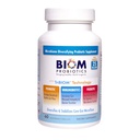 Biom Probiotics 3-in-1 Formula (Cold Shipped) with- 25 Billion Flora Probiotics, Prebiotics and Immunobiotics for Better Immune Support - Diversifies Gut Microflora and Microbiome - for Men & Women