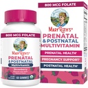 MARYRUTH'S Organics Prenatal Vitamins for Women | USDA Organic Prenatal Gummies | Postnatal Vitamins for Women Breastfeeding | Methylfolate 800 mcg DFE | Iodine | Vegan | Non GMO | 30 Servings