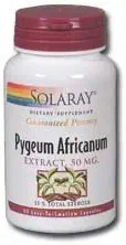 Solaray - Pygeum Africanum (Extract), 50 mg, 60 καψάκια