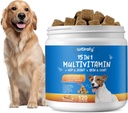 15-in-1 Dog Multivitamin Supplements - Dog Multivitamin Chewable - Immunity, Digestion, Joint and Heart Health Support for Skin, Coat Heart, Immune System - for All Ages All Breeds (120 Counts)