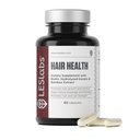 LES Labs Hair Health – Hair Growth & Nails Supplement, Βελτιωμένη πάχος, δύναμη & πληρότητα – Κερατίνη, βιοτίνη, κολοκύθα Σπόροι & MSM – 60 κάψουλες