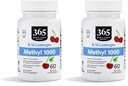 Ολόκληρη αγορά τροφίμων, Methyl B-12 Lozenges 1000mcg, Cherry Flavor, 60 ct (πακέτο του 2)