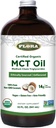 Flora - MCT Oil Certified Organic - Υποστηρίζει τη μυϊκή ενέργεια & την υγεία του εγκεφάλου - Περιέχει C8 Caprylic Acid & C10 Capric Acid - Μη ΓΤΟ, Χωρίς γλουτένη, Vegan & Keto-Friendly - 32 fl. oz. Γυάλινη φιάλη