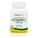 NaturesPlus Παρατεταμένη απελευθέρωση 1000 mg Βιταμίνη C - 60 δισκία - Με Rose Hips - Χορτοφαγικά, Χωρίς Γλουτένη - 60 Σερβιέτες