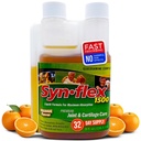 Synflex 1500mg Liquid Glucosamine & Chondroitin Supplement - HSA/FSA, High Concentration and Fast-Absorbing Joint Support Formula with White Willow Bark, Manganese, and Boswellin, 32-Day Supply