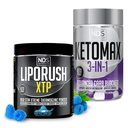 NDS Διατροφή XTP Θερμογόνο Blue Berry Snow Cone (45 εξυπηρετούν) και Keto-Max Advanced 3-in-1 Χάπια Αποκλεισμός Καρβιδίου όρεξη Καταπιεστικό (90 κάψουλες)