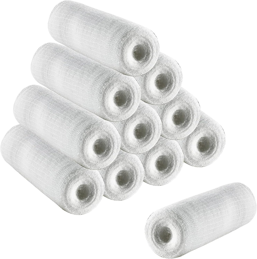 Ρολόι Gauze 12 Pack Stretch Botton Mummy Wraps για το χέρι Τύλιγμα φόρεμα Ankles & Γόνατα 6cm x 4m