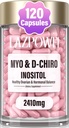 Συμπλήρωμα Ινοσιτόλης - Myo-Inositol και D-Chiro Inositol Plus Folate and Vitamin D - Υγιής Ορμονική Ισορροπία & Υγιεινή Ωοθηκική Υποστήριξη για τις Γυναίκες Ιδανική 40:1 Ratio-009