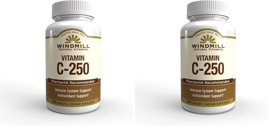 Ανεμόμυλος VIT C TABS 250 MG WMILL 100 (Συσκευασία του 2)