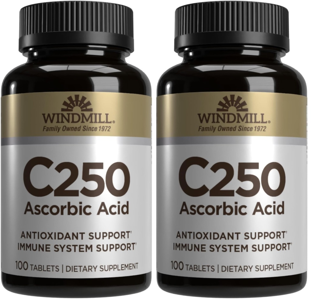 Ανεμόμυλος VIT C TABS 250 MG WMILL 100 (Συσκευασία του 2)