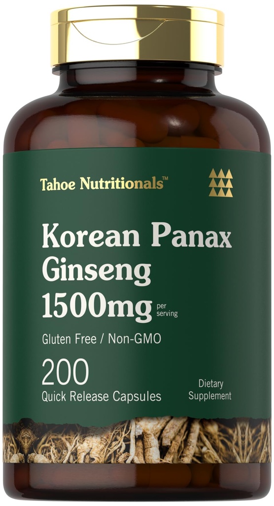 Tahoe Διατροφικά Κορεάτικα Panax Ginseng Extract 1500 mg 