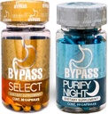 Generic Bypass Duo Select & PURIFY - Quemá grasa de día y de Noche (Επιλογή 30caps) - (καθαρίστε 60caps), Μπλε και Χρυσό