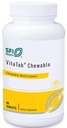 Klaire Labs SFI Health VitaTab Chewable - Πολυβιταμίνη με 24 ζωτικά θρεπτικά συστατικά για παιδιά & ενήλικες, φυσική γεύση κεράσι-πορτοκαλί, χωρίς τεχνητά χρώματα, γεύσεις, ή συντηρητικά (60 δισκία)