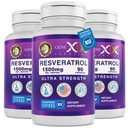 Genex Formulas 1500mg ρεσβερατρόλη με BioPerine για απορρόφηση (3 Pack) 