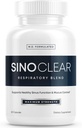 SinoClear Lung Detox & Sinus Pressure Relief Supplement (60 Caps): Καθαρό και φυσικό Nasινικό αποσυμφορητικό, Sinus Relief, & Lung Cleanse Blend - NAC, Androphis, & Thyme Leaf - GMO-Free & Made in USA