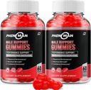 Phenoman για άνδρες Gummies – Pheno Man Max Performance, Phenoman Advanced Formula, Extra Strength Φυσικό συμπλήρωμα για την ανάπτυξη των μυών και τη συνολική υποστήριξη και κριτικές για την υγεία (2 Pack – 120 Gummies)