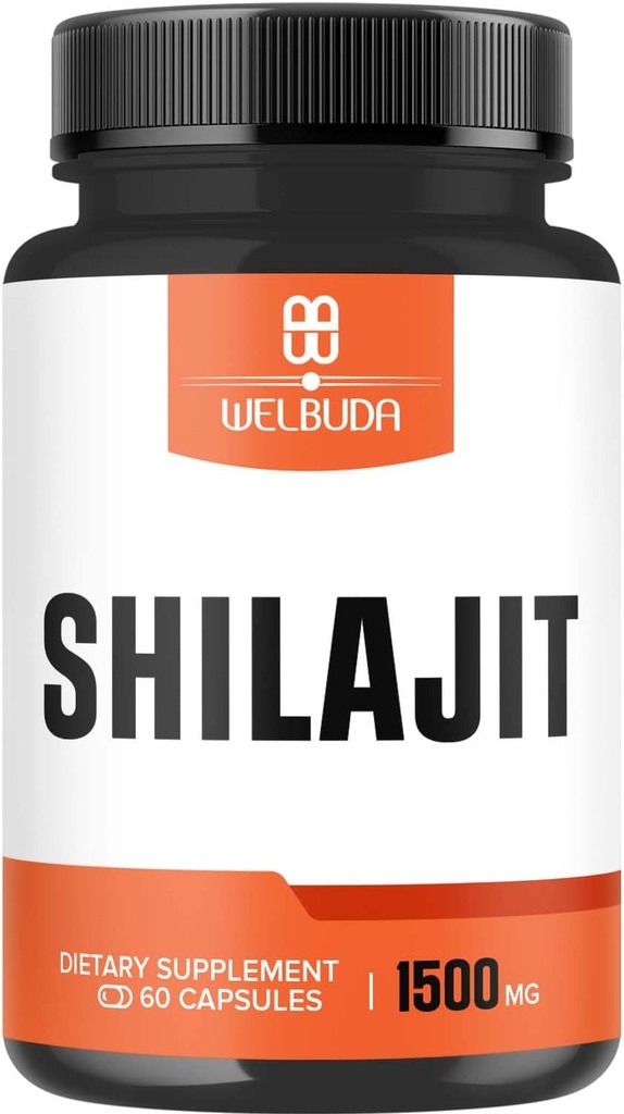 Εκχύλισμα 5:1 Shilajit Συμπλήρωμα 1500mg - Υποστήριξη για το ανοσοποιητικό σύστημα, την παραγωγή ενέργειας, την υγεία του εγκεφάλου και τη γενική ευεξία - 60 κάψουλες