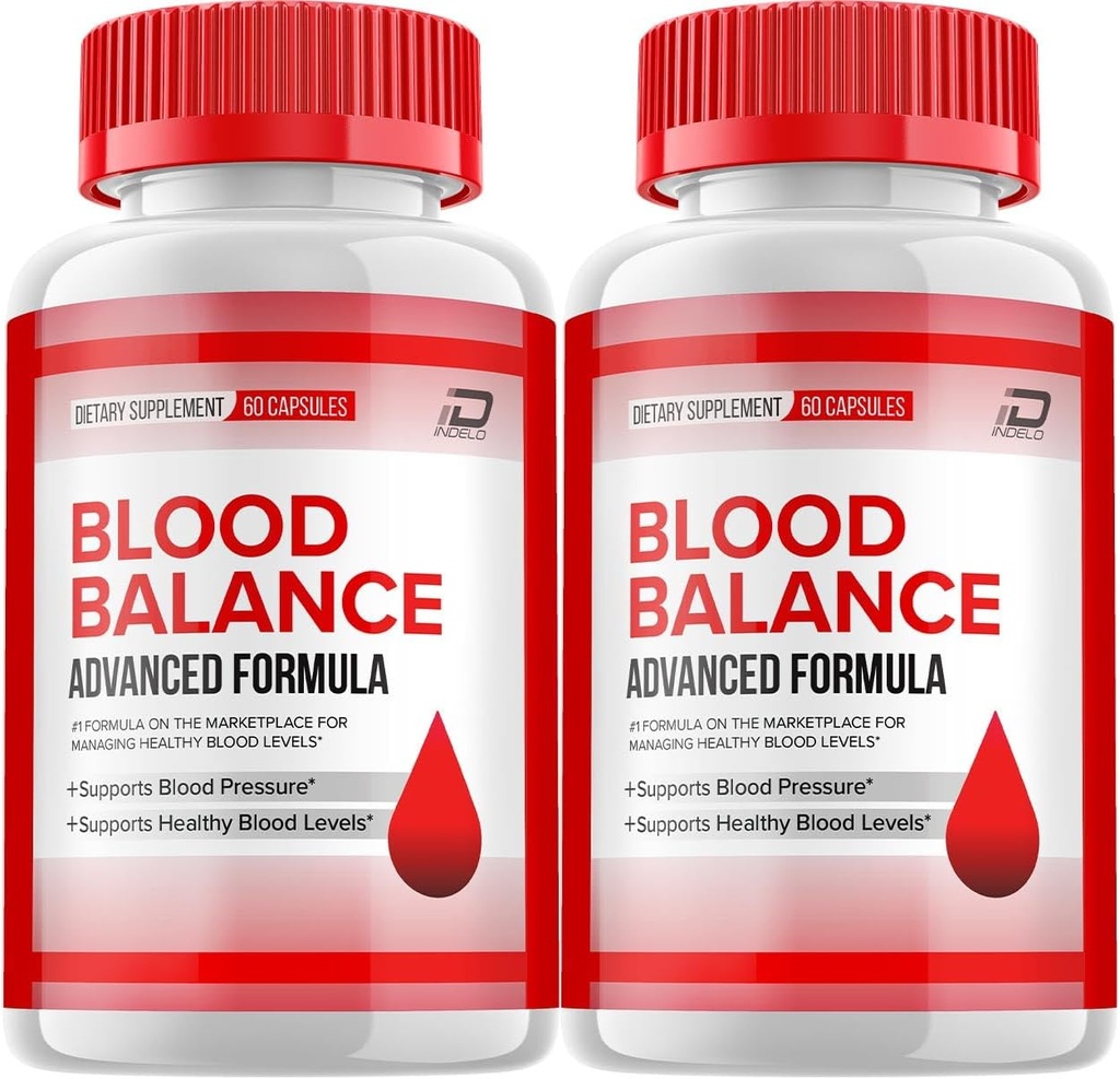 Κάψουλες ισορροπίας αίματος, BloodBalance Advanced Supplement, All Natural Formula to Reservate Healthy Levels, Maximum Strength Daily Formula, Blood Balance Reviews (2 Pack - 120 Caps)