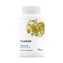 THORNE - Βιταμίνη K - Βιταμίνες K1 και K2 (ως MK-4 και MK-7) Συμπλήρωμα - Υποστηρίζει τα ισχυρά οστά * - Κλινικά Σπουδασμένα συστατικά - Γλουτένη, Γαλακτοκομικά & Χωρίς Σόγια - 60 Σερβιέτες