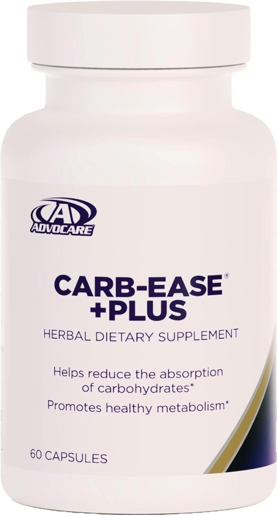 AdvoCare Carb-Ease Plus - Αποκλεισμός υδατανθράκων συμπλήρωμα με τα νεφρά φασόλια, σπόρους σταφυλιού & πράσινα εκχυλίσματα καφέ - Υποστηρίζει υγιή Μεταβολισμός * - 60 κάψουλες
